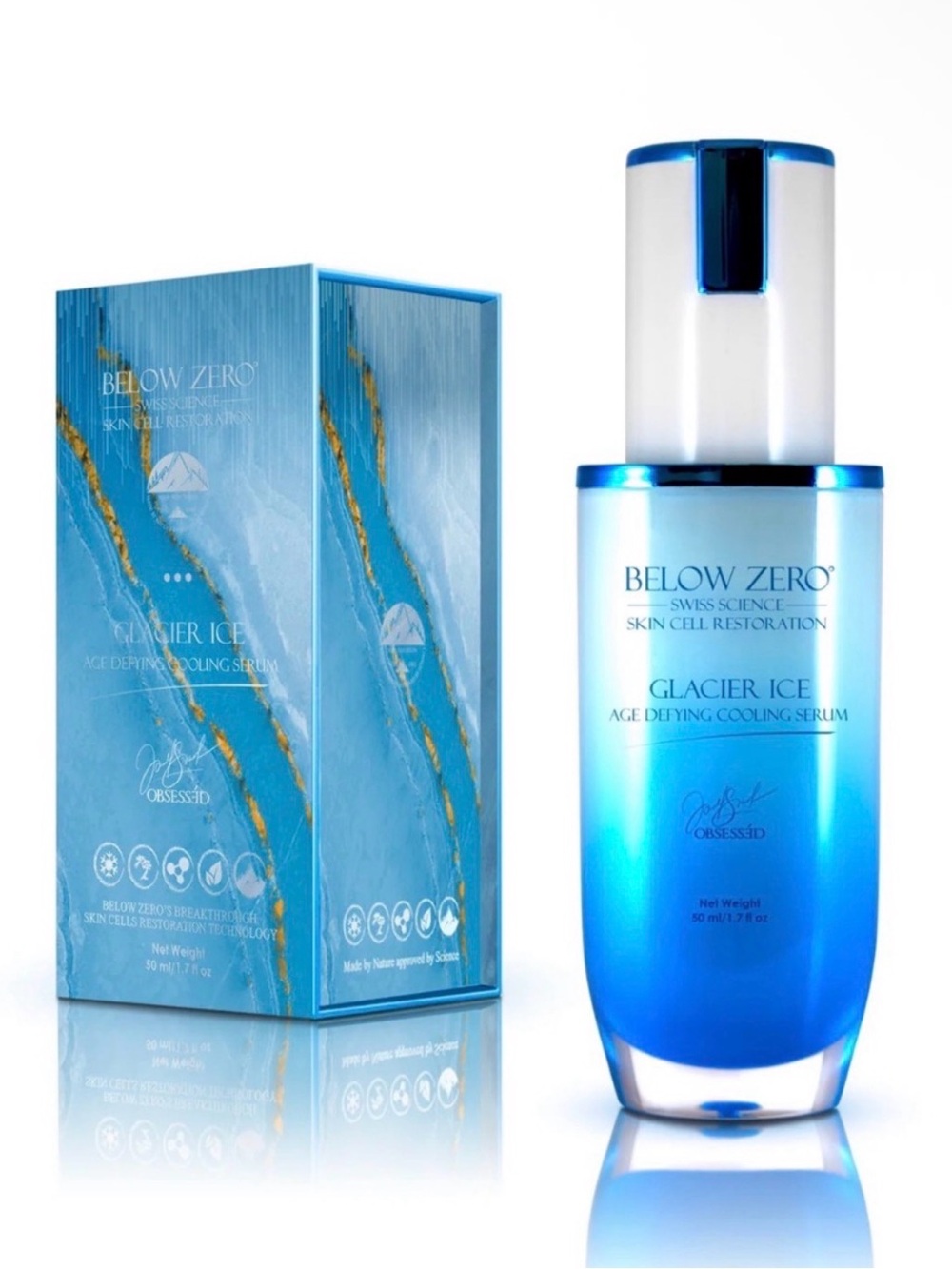 Below Zero Glacier Ice Age-Defying Cooling Serum ~ Retail $950
